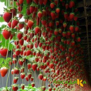 Клубника ампельная Анастасия купить по цене от 370р. в интернет-магазине «Посадика» с доставкой почтой в в Холмске и по всей России – [изображение №1].